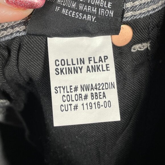 Hudson Jeans Womens 27 gray denim collin skinny designer casual twee - Picture 8 of 11